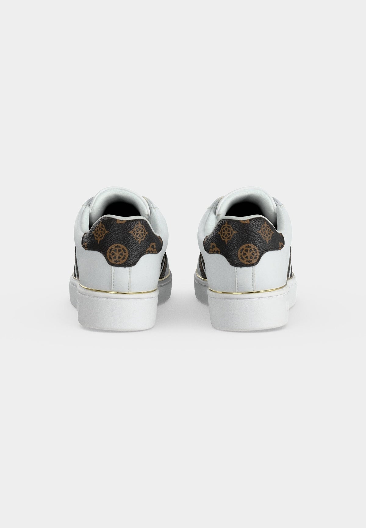 Guess - BARLIE - Sneakers white/brown