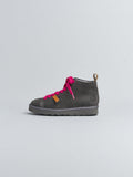 Panchic - Ankle Boot Suede col. Antracite/Fuchsia