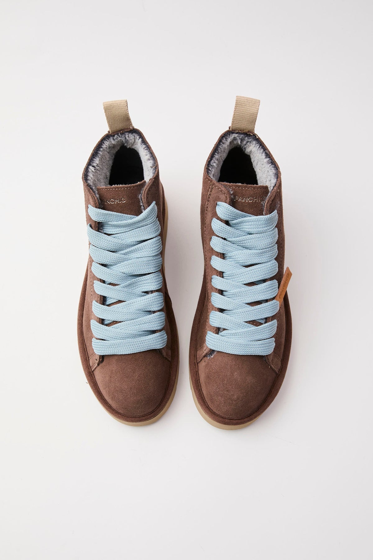 Panchic - Ankle Boot Suede col. Brown/Azure