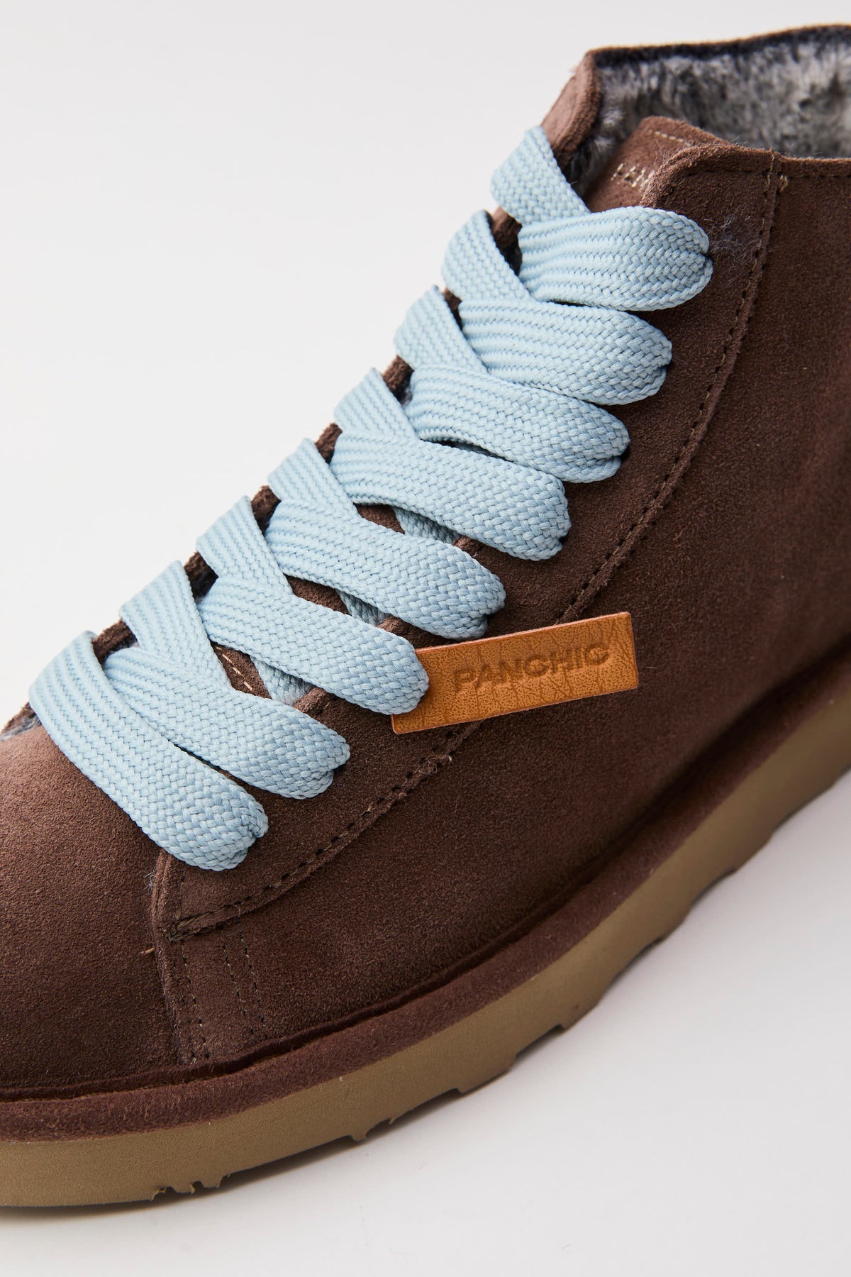 Panchic - Ankle Boot Suede col. Brown/Azure