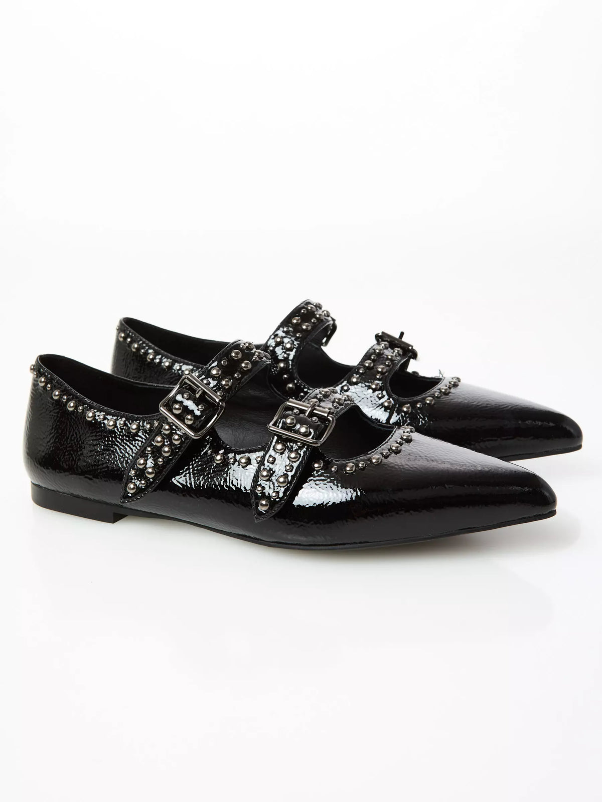 Ovyé - Scarpa bassa fibbie Naplack col. nero