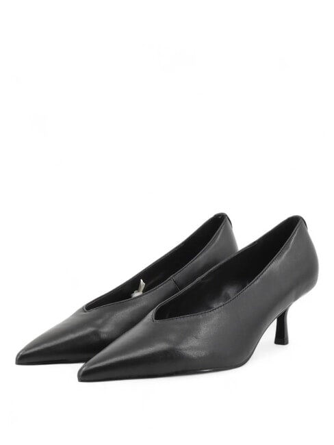 Guess Décolléte in vera pelle YATTCH FLFTTHLEA08 col. Nero