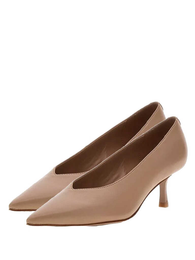 Guess Décolléte in vera pelle YATTCH FLFTTHLEA08 col. Nude
