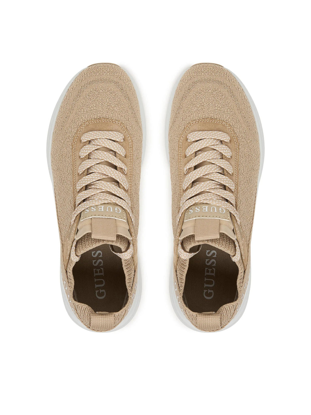 Guess - Sneaker in tessuto elasticizzato col. Platino FLJMLD FAB12