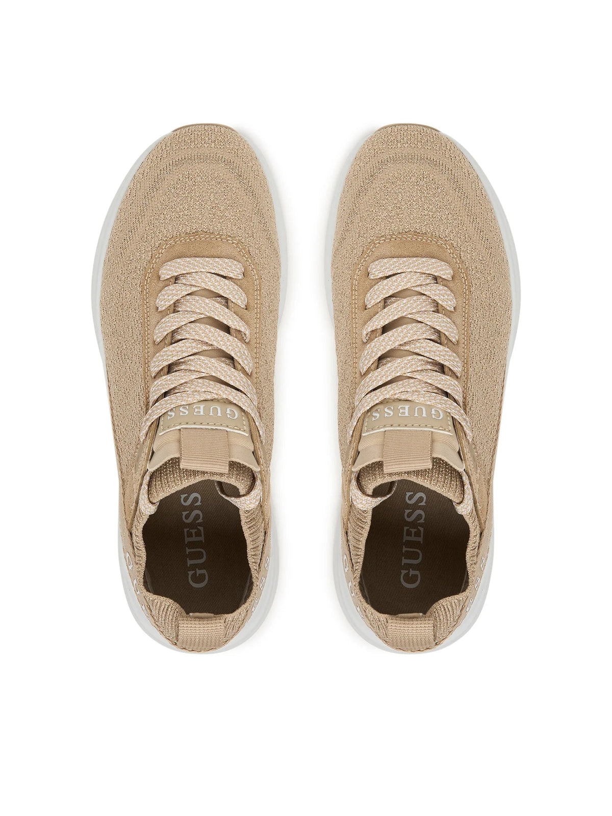 Guess - Sneaker in tessuto elasticizzato col. Platino FLJMLD FAB12