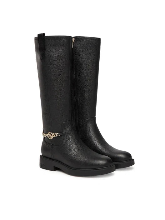 Guess - Stivale Fyonal cavallerizzo in vera pelle con accessorio
