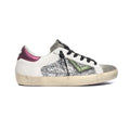 4B12 - Sneaker in pelle Suprime - D328 Silver/Purple